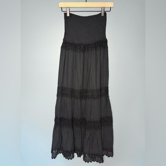 NWT Altar’d State Lace Maxi Dress Smocked Bodice Boho Cottagecore | Size Small - Picture 3 of 4